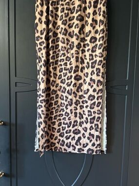 Leopard Print  Skirt - Brown and Black